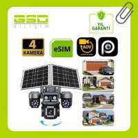 4G ÇİFT SOLAR AOV E-SİM ÖZELLİKLİ 4 KAMERALI KABLOSUZ GÜNEŞ PANELLİ GÜVENLİK KAMERASI BS-204GS